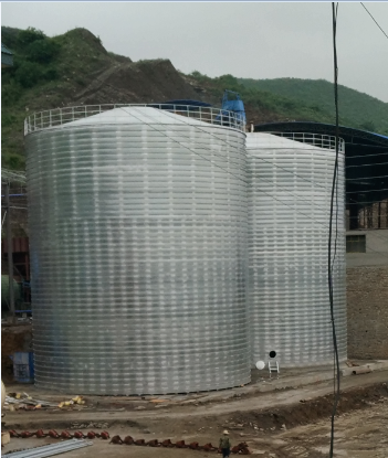 下谷坪土家族乡粮食钢板仓的安装全过程不用热焊接